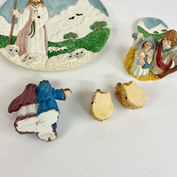 White Religious Tea Set Collection 7 Piece Set - Picture 8 of 15